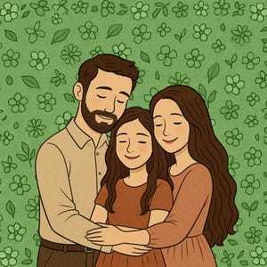 Cute Portrait Drawing, Custom Illustration, Family Portrait, Digital Art, Couple Portrait, Wall Art, Cartoon of Yourself, Animated Family