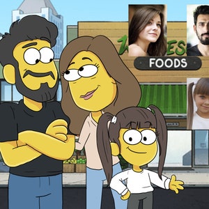 Custom Big City Greens Family Portrait, Big City Greens Caricature, Big City Greens Portrait, City Greens Style, Big City Greens Print