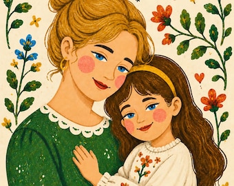 Custom Family Cartoon Portrait from Photo, Personalized Digital Illustration, Gift for Parents Grandparents