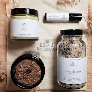 Peaceful Slumber Ritual Gift set, Self Care Gift, Eco Gift, For Her, Relaxation, Sleep, Organic Kit, Spa Box Set, Bridesmaid