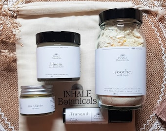 Mama Ritual Gift Set, Bath Milk, Shea Balm, Aromatherapy, Lip Butter