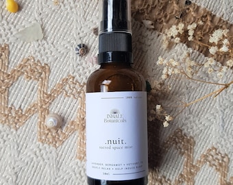 Nuit Sacred Space Mist, Lavender Bergamot Vetiver Blend