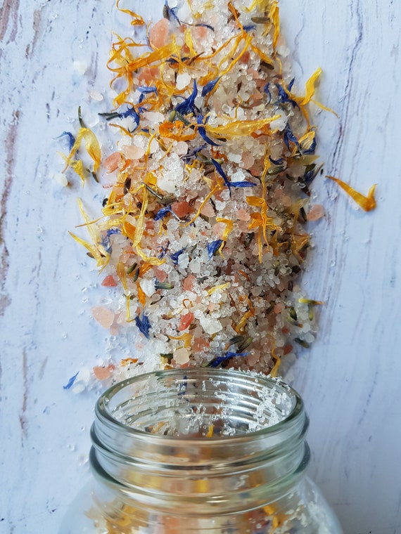 Sacred Bath Salt Soak, Lavender Rosemary Epsom Salt, Focus & Stress Relief