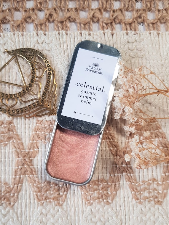 Celestial Shimmer Balm, Highlight, Highlighter, Mineral Makeup, Organic Bronzer, Ritual, Luminizer, Glowing Skin, Natural