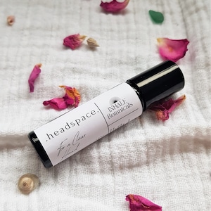 Head space Aromatherapy Roll On, Uplifting, Mental Clarity, Tension, Rosemary, Lavender, Eco beauty, Pulse Point Roller, Concentration,