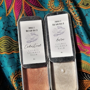 Celestial Shimmer Balm, Highlight, Highlighter, Mineral Makeup, Organic Bronzer, Ritual, Luminizer, Glowing Skin, Natural bild 2