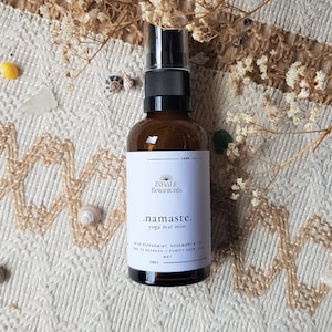 Namaste, Yoga Mat Mist, Essential Oil Spray, Meditation, Aura Mist, Ritual, Aromatherapy Mist, Vegan Gift, Yoga Mat