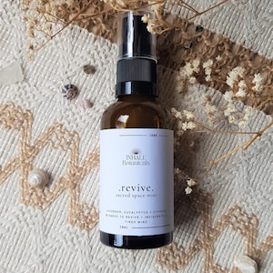 Revive Sacred Space Mist, Lavender, Eucalyptus, Meditation, Aura Mist, Ritual, Smudge Spray, Healing, Aromatherapy Mist, Vegan Gift