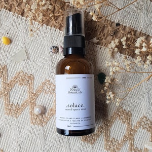 Solace Sacred Space Mist, Grief, Comfort, Meditation, Aura Mist, Ritual, Smudge Spray, Healing, Aromatherapy Mist, Vegan Gift