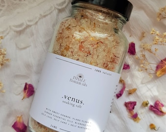 Venus Bath Soaking Salt: Ylang Ylang, Sweet Orange & Ginger - Self Care Ritual