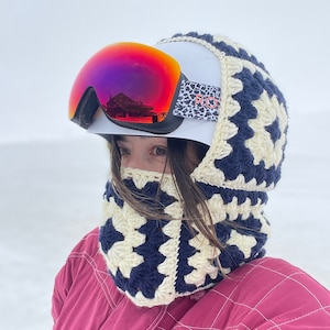 Handgemachte gehäkelte Balaclava Ski Maske: Unisex Baumwollmischung