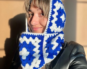 Crochet Balaclava, Granny Square Balaclava, Unisex Balaclava, Bhava&#39;s Style 6 Different Colors Balaclava, Warm Winter Balaclava, Ski Mask