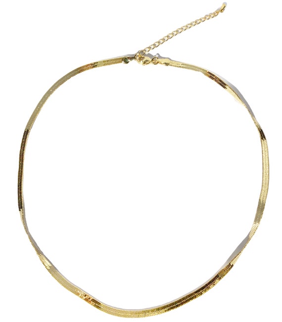 24K Gold Filled Thick Cable Paperclip Chain Necklace Pure Gold