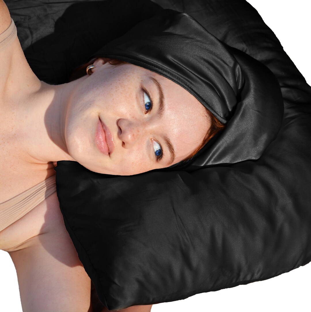 Pure Silk Hair Towel Silk Towel for Curly Hair Plop Towel Bamboo Cotton