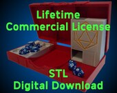 Character Tome - All-In-One Dice Case & Roller, Mini/Card Storage Modular TTRPG Player Kit w/ Commercial License