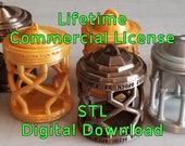Dice Cage Ornaments STLs w/ Commercial License