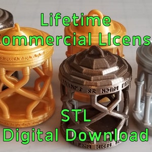 Dice Cage Ornaments STLs w/ Commercial License