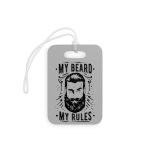 Bag Tag - Baard Regels tas Tag - Koffer Tag - Cadeau idee - Cadeau voor hem - Cadeau voor papa - cadeau voor vriend - Baard Them Product