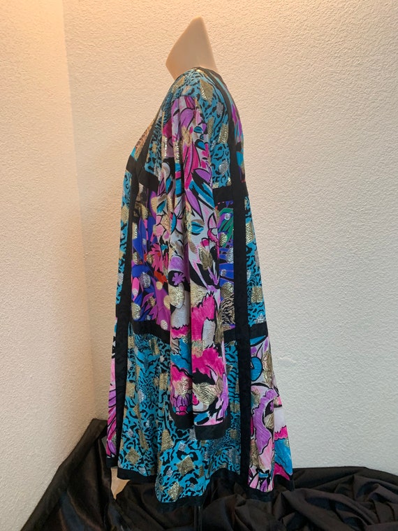 Vintage Diane Freis Silk Long Jacket unworn - image 5