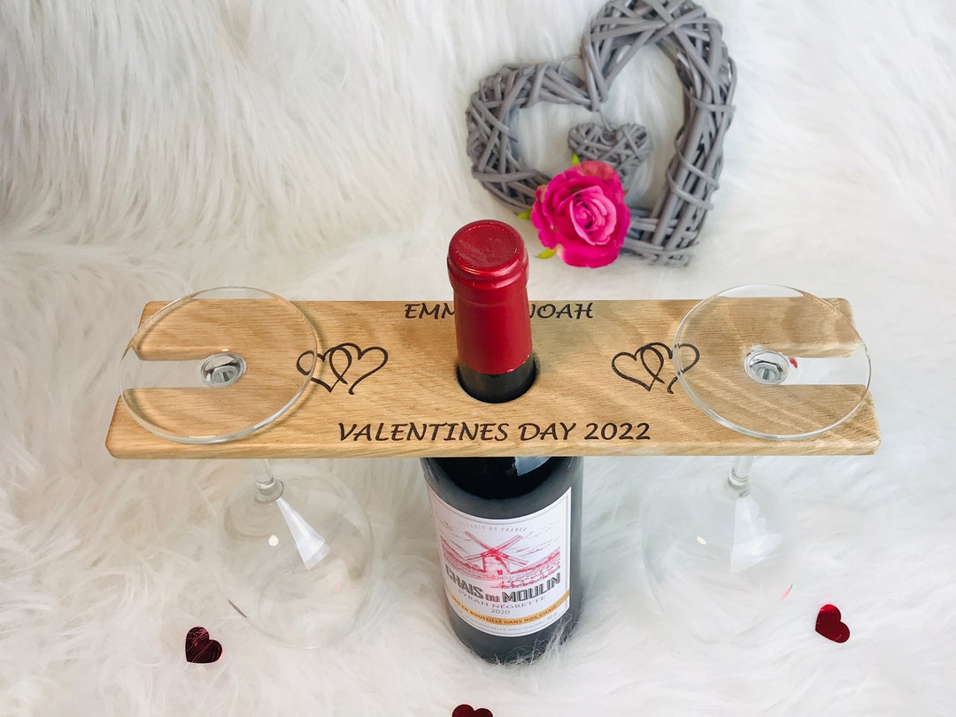 Personalised Wine Glass & Bottle Butler Personalised Etsy UK