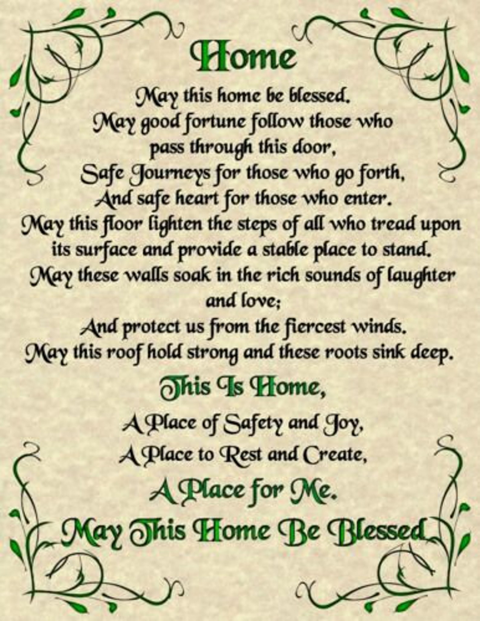 House Blessing Poster No Frame/Canvas With FrameGift For Etsy