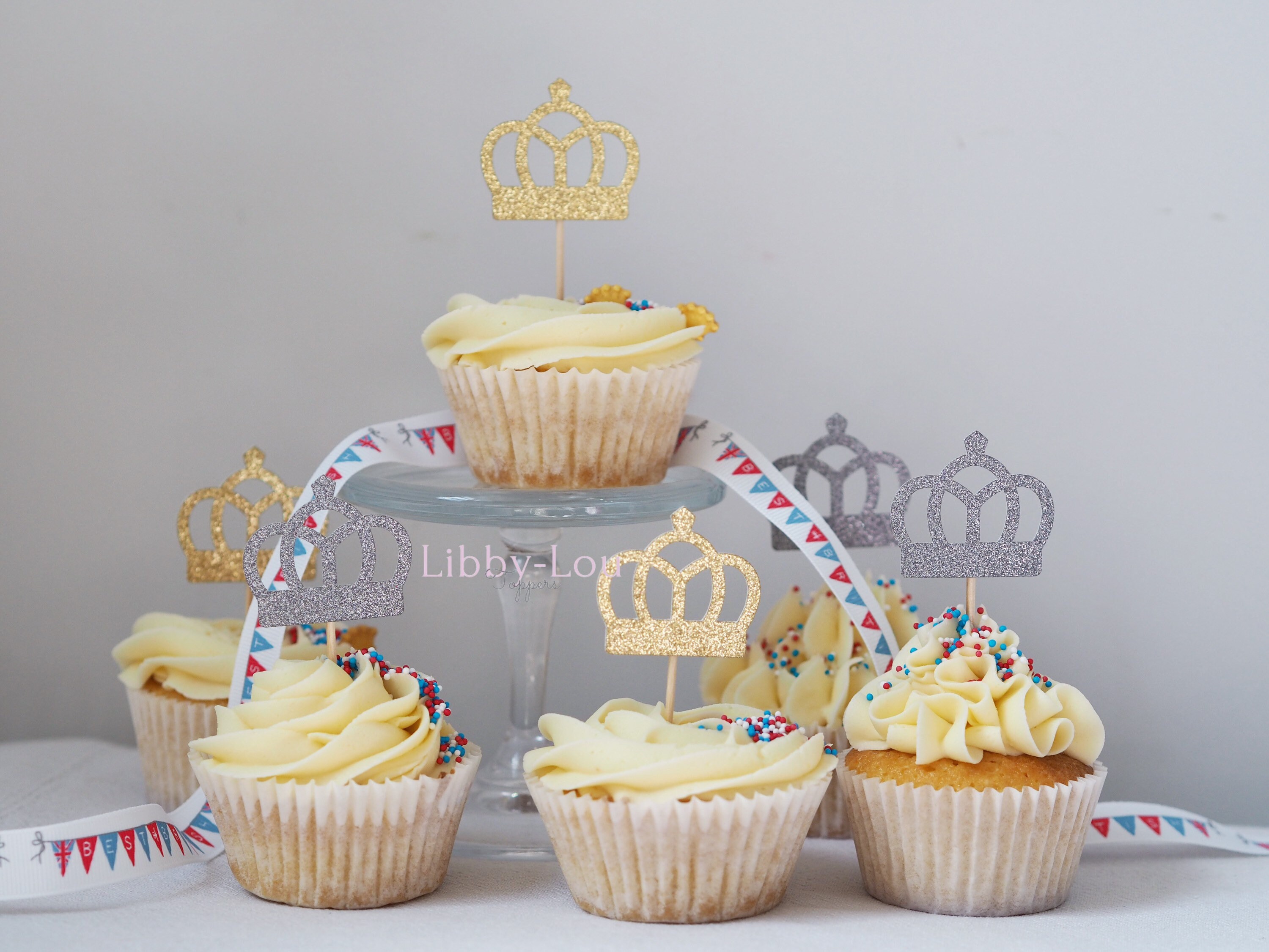 Coronation/jubilee Cupcake Toppers Etsy UK