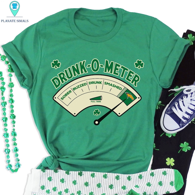 Patrick/'s Day St Louis Stallions Tshirt Drunk-O-Meter St