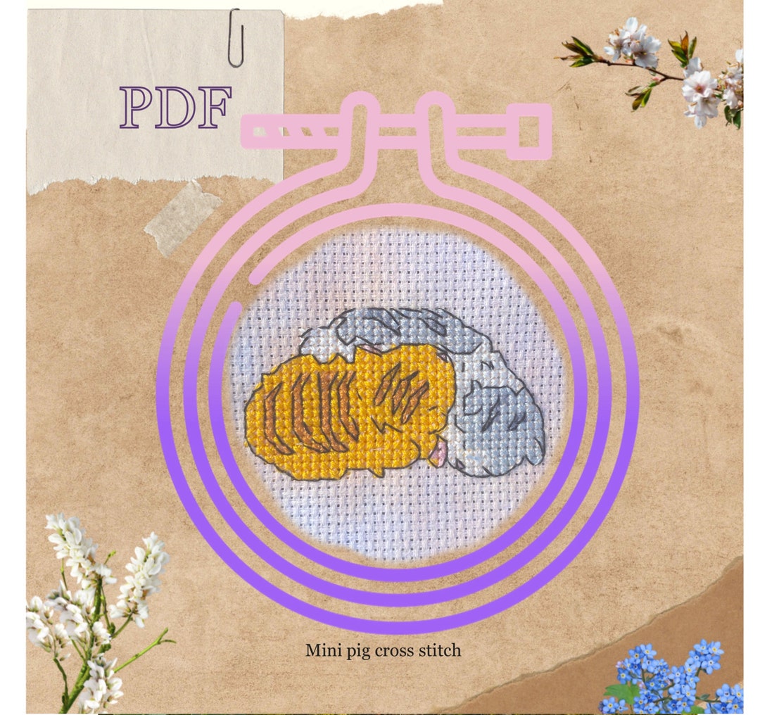 Kittens Cross Stitch Pattern, Sleeping Kittens, Newborn Kitten Pattern