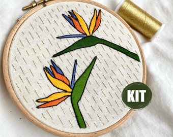 Borduurpakket plant, borduur set beginner, borduren kits, cadeau vriendin, kado moeder, borduurpatronen planten, creatief cadeau