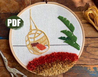 Boho embroidery pattern pdf, embroidery designs, embroidery pattern pdf, embroidery patterns plants, hand embroidery designs, download