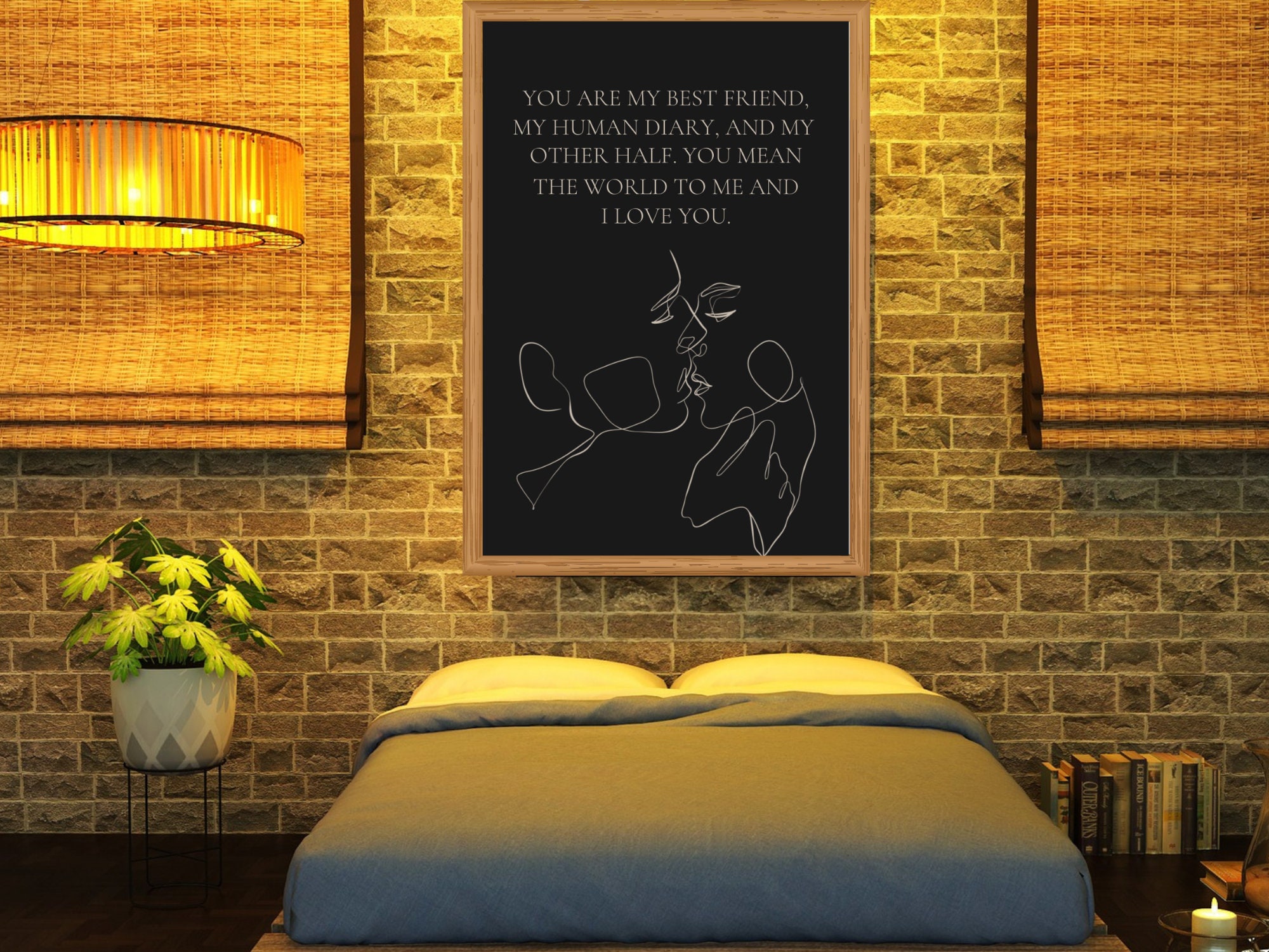 Love Quote Line Art Line Art Digital Download Abstract Etsy