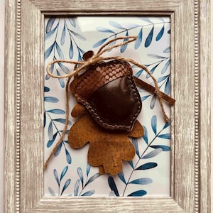 Leather Oak Leaf and Acorn