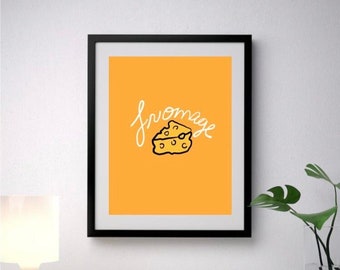 Frischling/Käse Digitaldruck Wandkunst