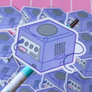 Pastel GameCube stickers - aesthetic stickers kawaii - vinyl