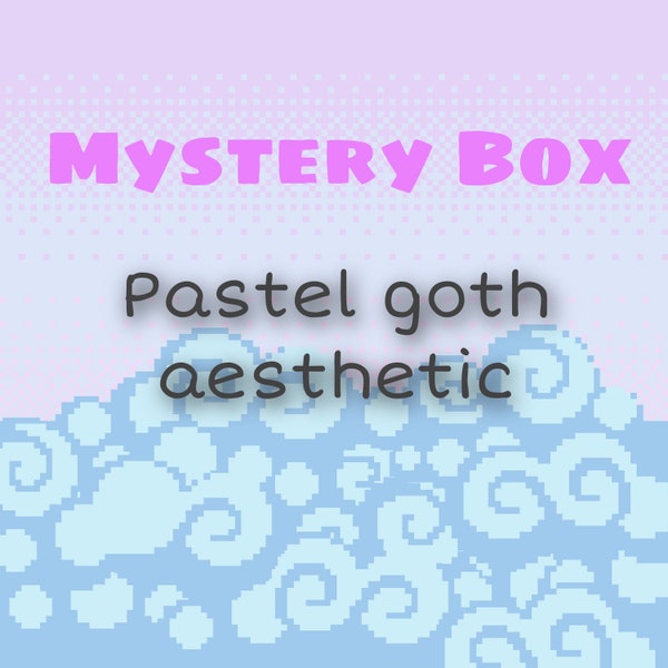 Pastel goth Mystery Box - earrings stickers jewelry