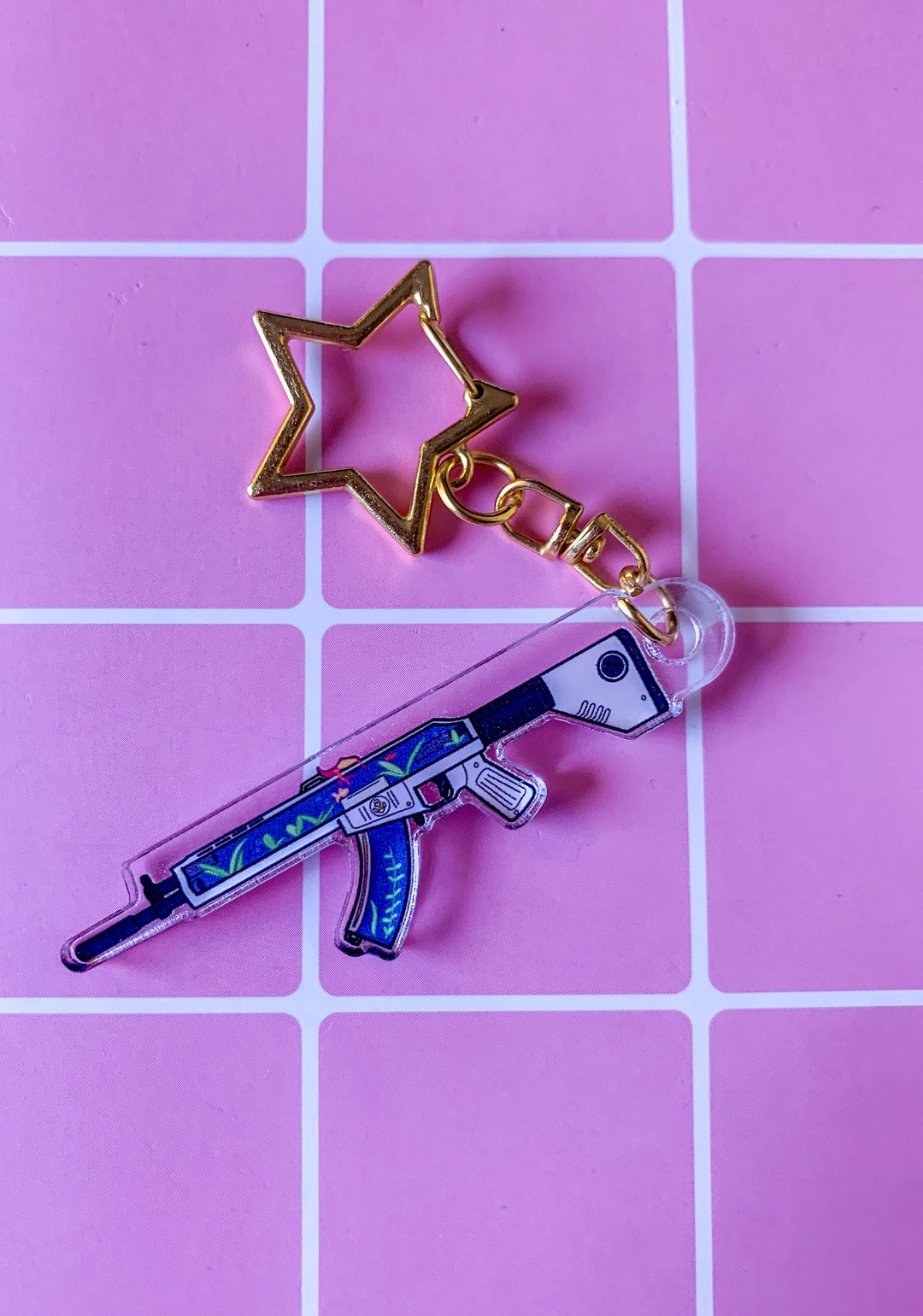 Neptune skin vandal keychain- valorant keychain star - Etsy.de
