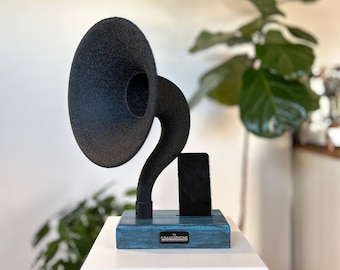 Valentine Home Decor, Office Furniture and Decor, Gramophone Speaker, Unique Decor, iPhone Gramaphone, Passive Speaker, Home Gift