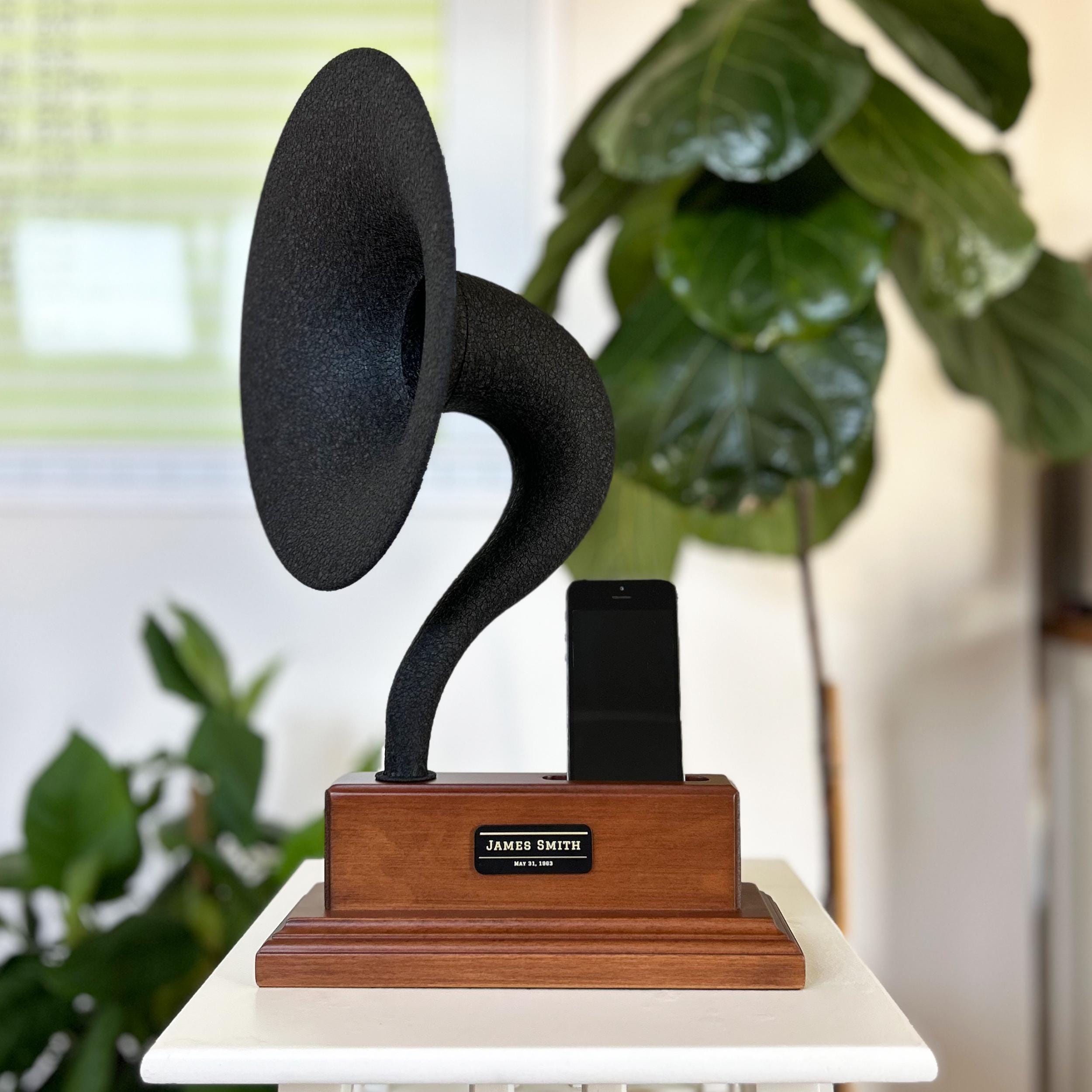 Gramophone enceinte passive pour smartphone téléphone portable - amplificateur de son - Accessoires téléphone & Objets connectés