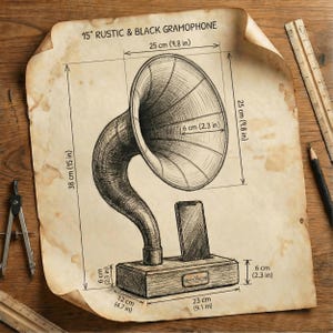 Acoustic iPhone Speaker, Gramophone iPhone Passive Speaker, Unique Home Decor, Holiday Gift for New Home image 11