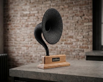 Wooden Gramophone Acoustic Speaker Vintage Passive Phone Amplifier