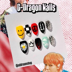 G-Dragon Übermensch GD Big Bang Nail Set