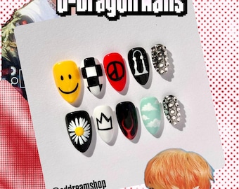 G-Dragon Übermensch GD Big Bang Nail Set