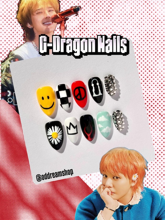 G-Dragon Übermensch GD Big Bang Nail Set