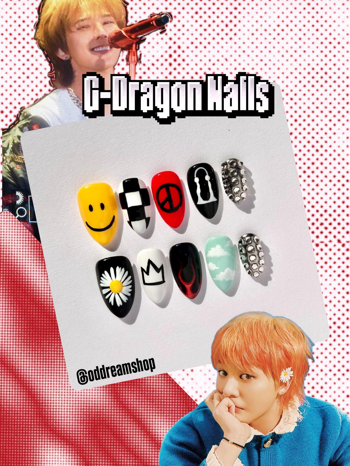 G-dragon Übermensch GD Big Bang Nail Set - Etsy