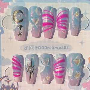 Sailor Moon Transformation Nail Set