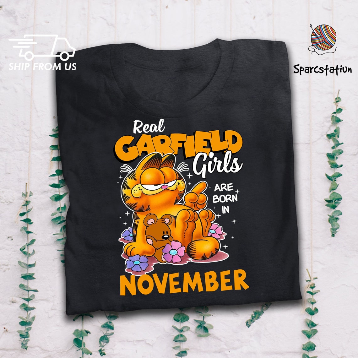 November Birthday Gifts Real Garfield Girl Are Born In Etsy