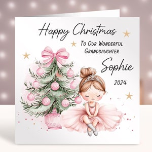 Biglietto di Natale personalizzato, Biglietto di Natale per il primo bambino, Biglietto per ragazze, Figlia, Nipote, Sorella, Cugina, Amica