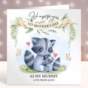 Gepersonaliseerde Moederdagkaart, moederdagcadeau, kaart van dochter, moeder, oppas, stiefmoeder, overgrootmoeder Moederdagkaart, bloemenkaart
