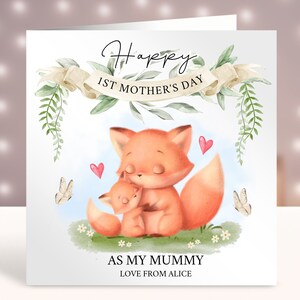Carte de fête des mères personnalisée, cadeau de fête des mères pour maman, carte de fille, maman, nounou, belle-mère, carte de fête des mères grand-maman, carte florale