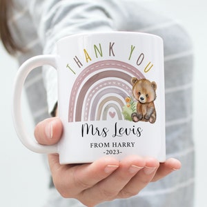 Personalised Teacher Mug, Thank You For Helping Me Grow, Ta Gift From Teachers, It Takes a Big Heart to Shape Little Minds Appreciation Week